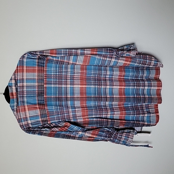 NY Collection Casual NWT size 1X plaid long sleeve top - Picture 8 of 8